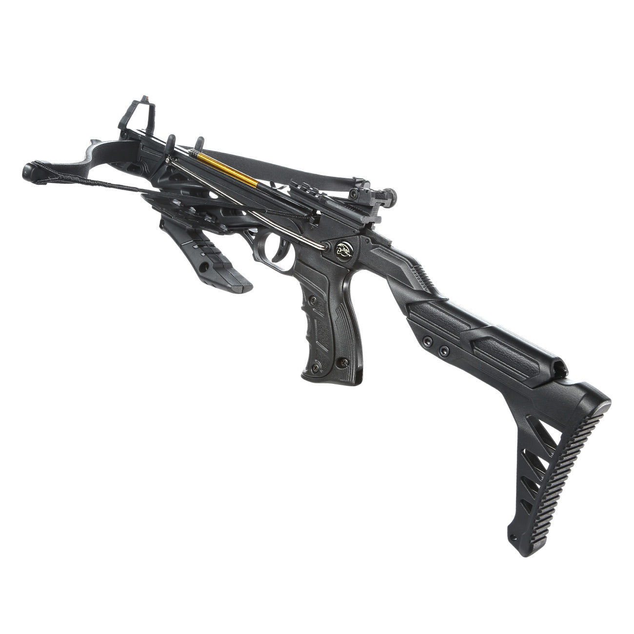 80 lb Pistol Crossbow ALLIGATOR w/ Adjustable Stock - Self Cocking Crossbow - Tophatter Daily Deals