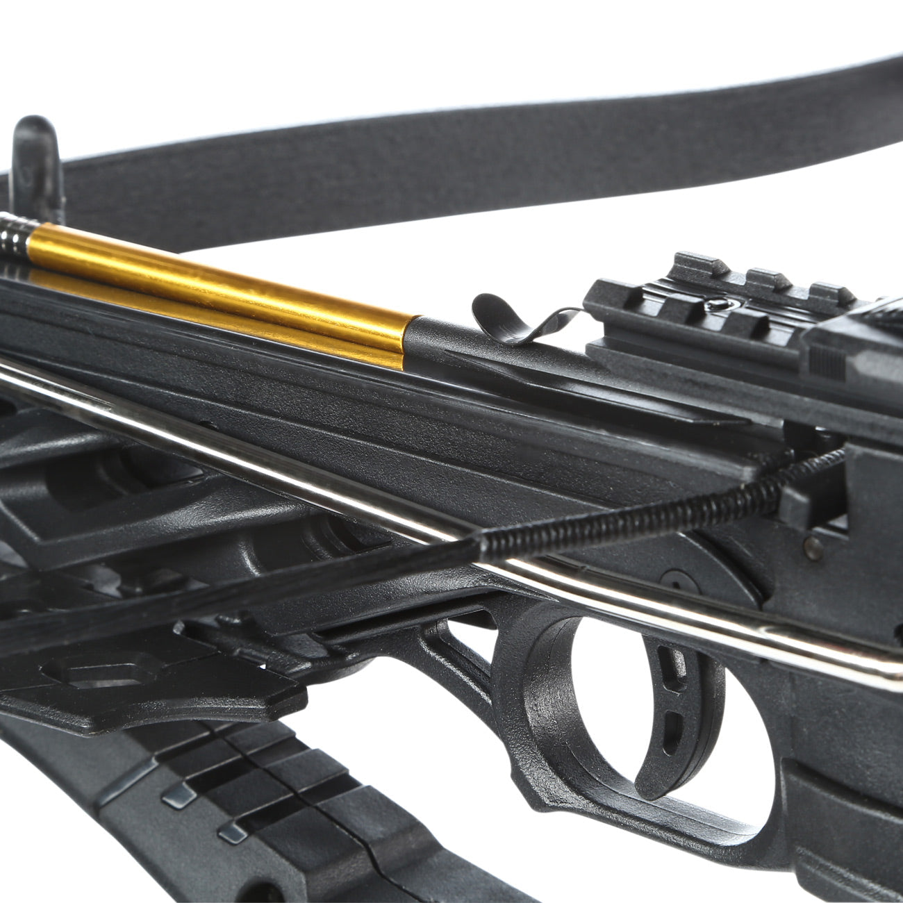 80 lb Pistol Crossbow ALLIGATOR w/ Adjustable Stock - Self Cocking Crossbow - Tophatter Daily Deals