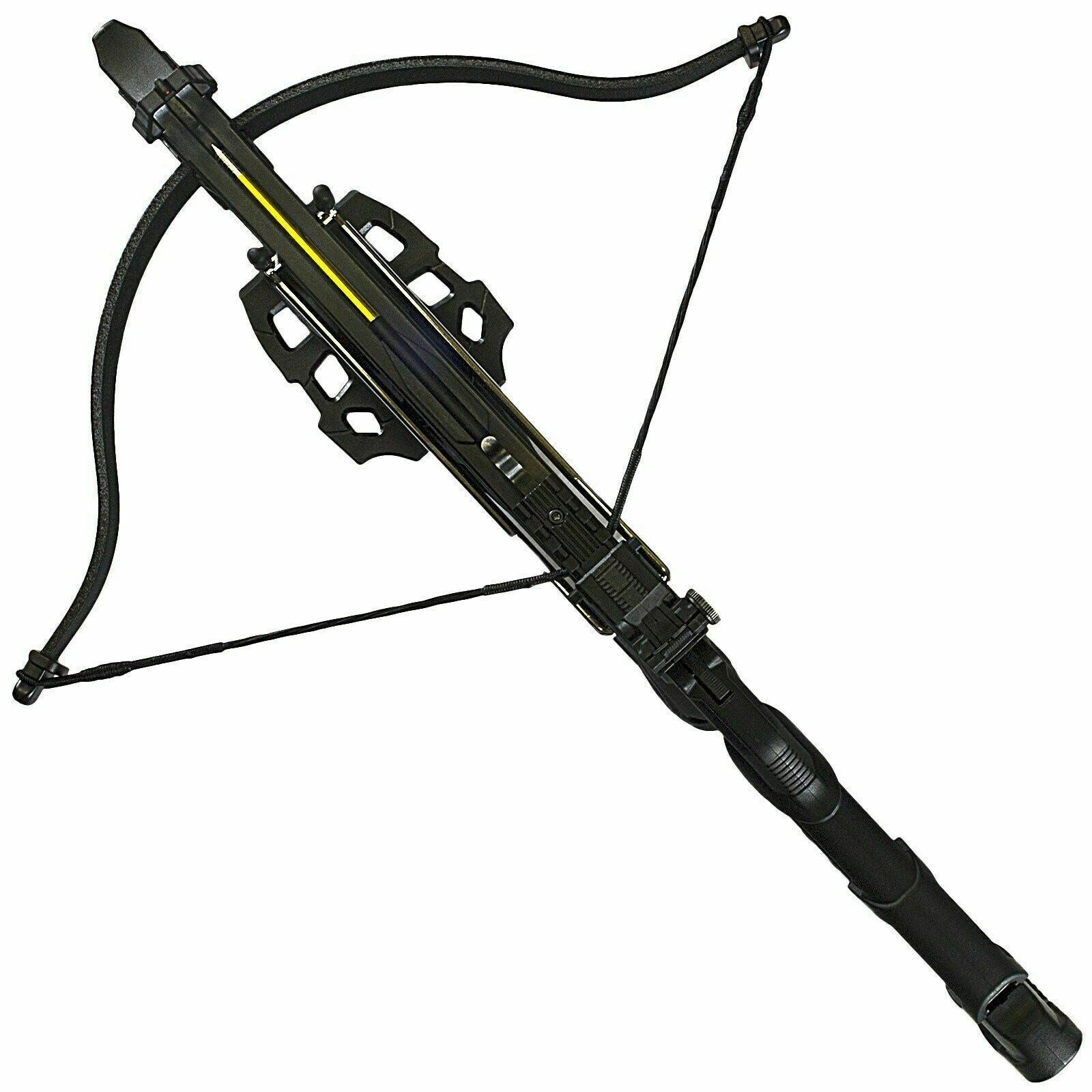 80 lb Pistol Crossbow ALLIGATOR w/ Adjustable Stock - Self Cocking Crossbow - Tophatter Daily Deals