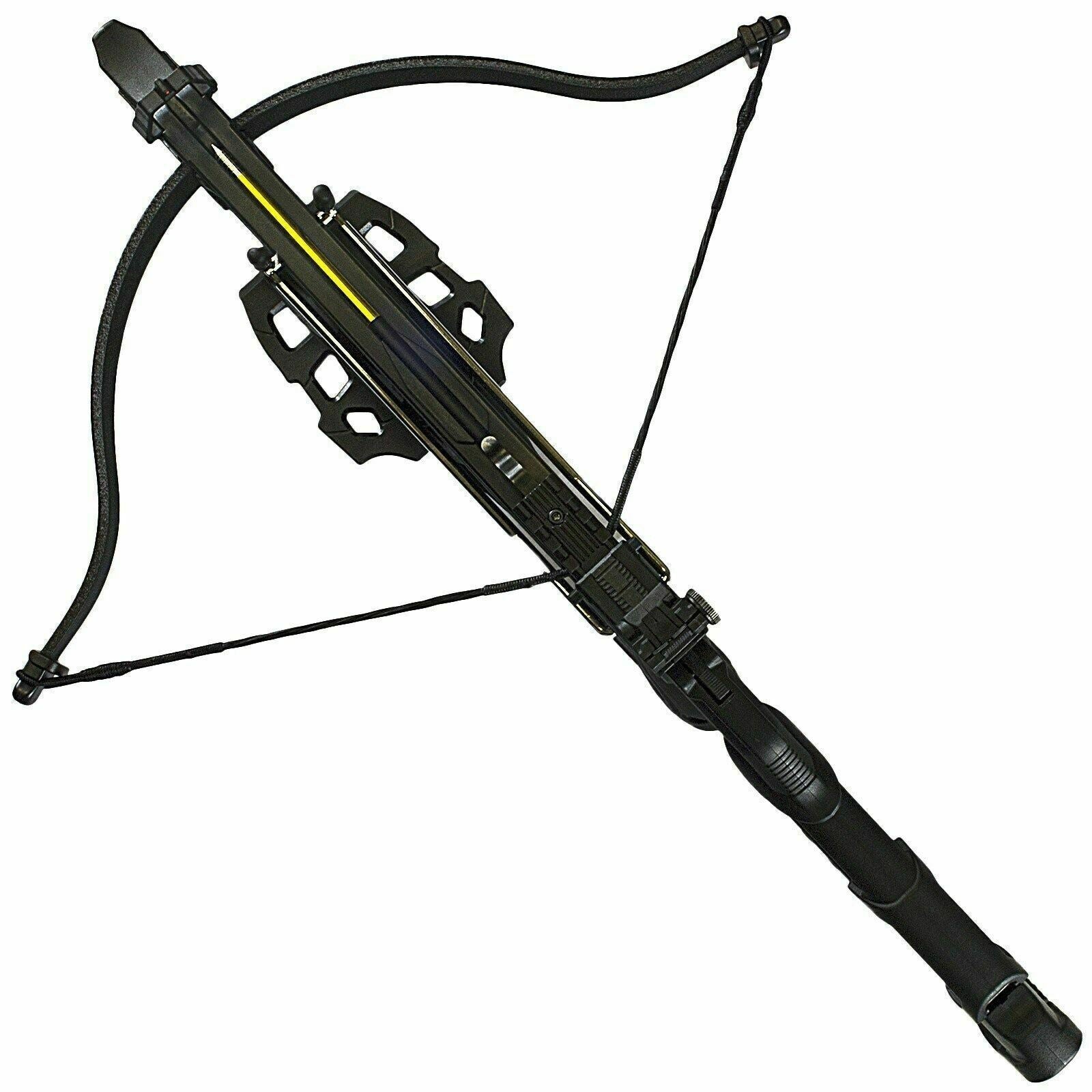 80 lb Pistol Crossbow ALLIGATOR w/ Adjustable Stock - Self Cocking Crossbow - Tophatter Daily Deals