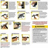 80 lb Pistol Crossbow ALLIGATOR w/ Adjustable Stock - Self Cocking Crossbow - Tophatter Daily Deals