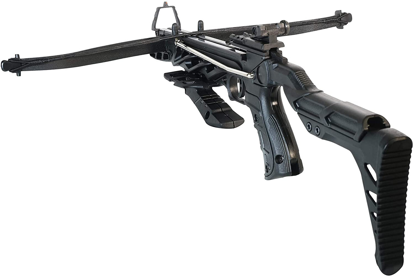 80 lb Pistol Crossbow ALLIGATOR w/ Adjustable Stock - Self Cocking Crossbow - Tophatter Daily Deals