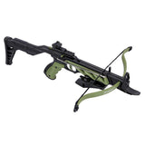 80 lb Pistol Crossbow ALLIGATOR w/ Adjustable Stock - Self Cocking Crossbow - Tophatter Daily Deals