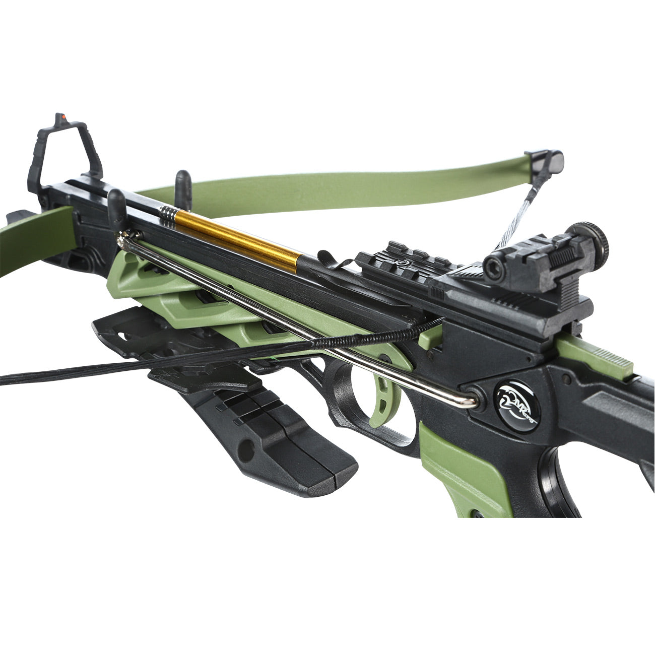 80 lb Pistol Crossbow ALLIGATOR w/ Adjustable Stock - Self Cocking Crossbow - Tophatter Daily Deals