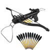 80 lb Metal Pistol Crossbow w/ Quiver 15 Arrows Hunting Archery Crossbow - Tophatter Daily Deals