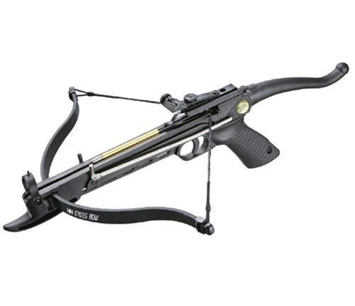 80 lb Self Cocking Pistol Crossbow W/ Arrows Bolts Hunting Archery Gun Crossbow - Tophatter Daily Deals