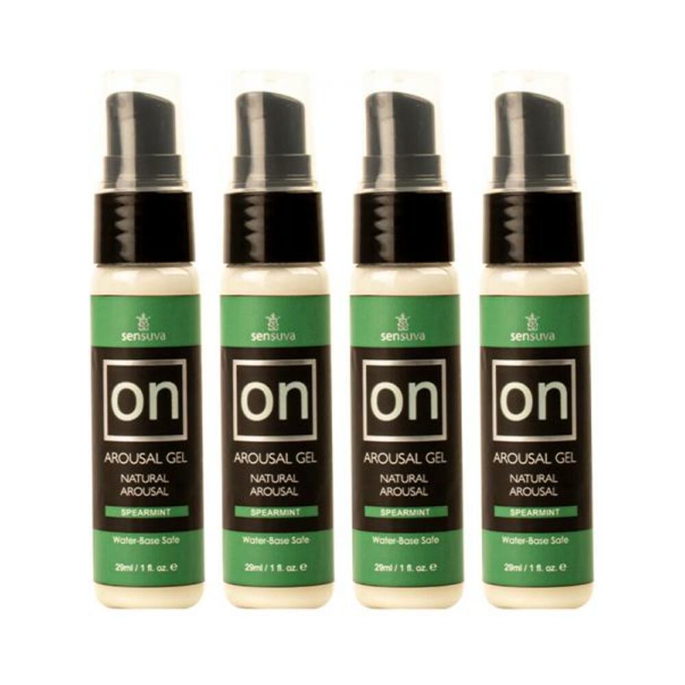 Sensuva Pack Of 4 On Spearmint Arousal Gel 1 Oz. Bottle Plus Vl8tdon Arousal Oil And Gel 8-piece Tes - Tophatter Daily Deals