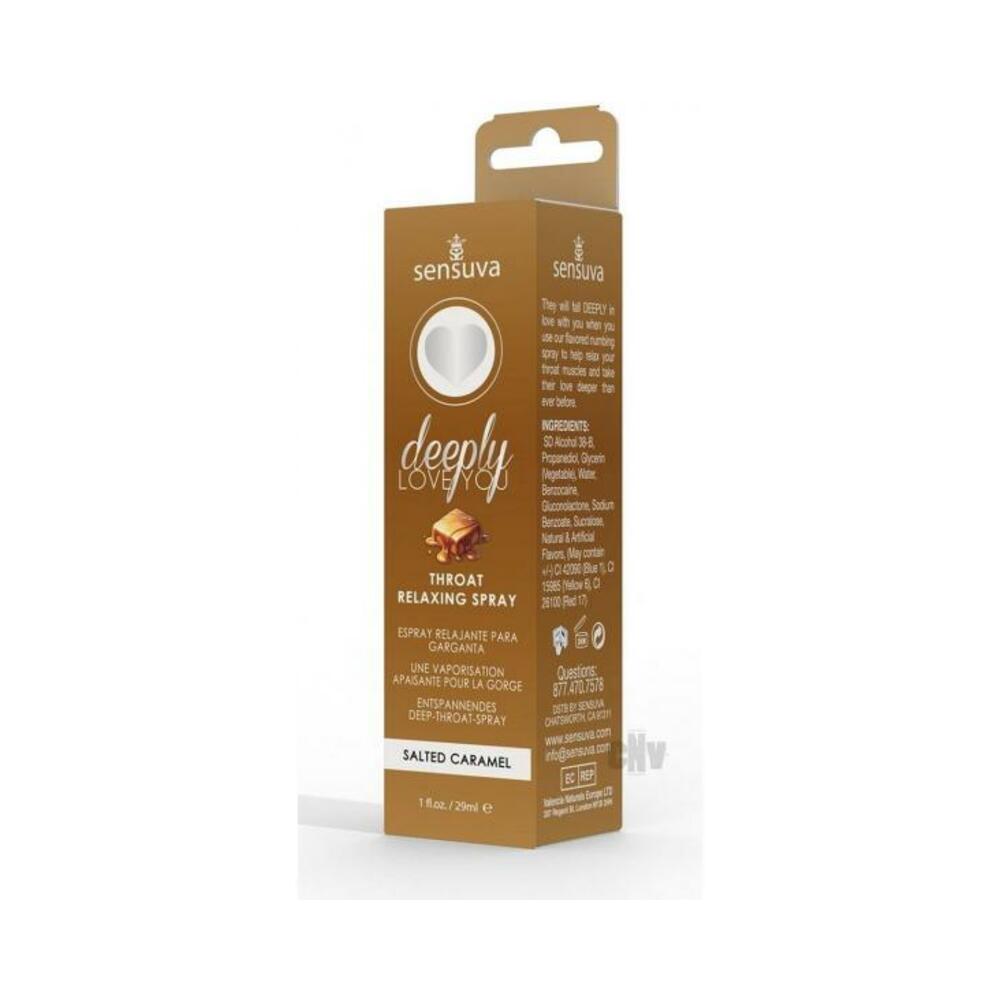 Sensuva Deeply Love You Throat Relaxing Spray Salted Caramel 1 Oz. - Tophatter Daily Deals