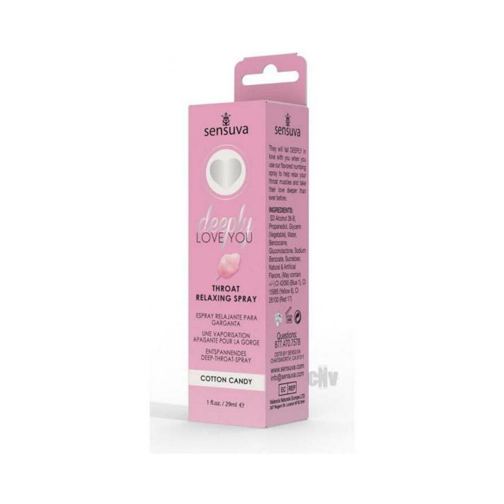 Sensuva Deeply Love You Throat Relaxing Spray Cotton Candy 1 Oz. - Tophatter Daily Deals