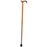 Strong Natural Oak Derby Cane with Gold Collar Derby Classic Walking Canes - Tophatter Daily Deals