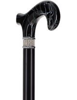 Super Srong Black Rhinestone Derby Cane Extra Strong Walking Canes - Tophatter Daily Deals