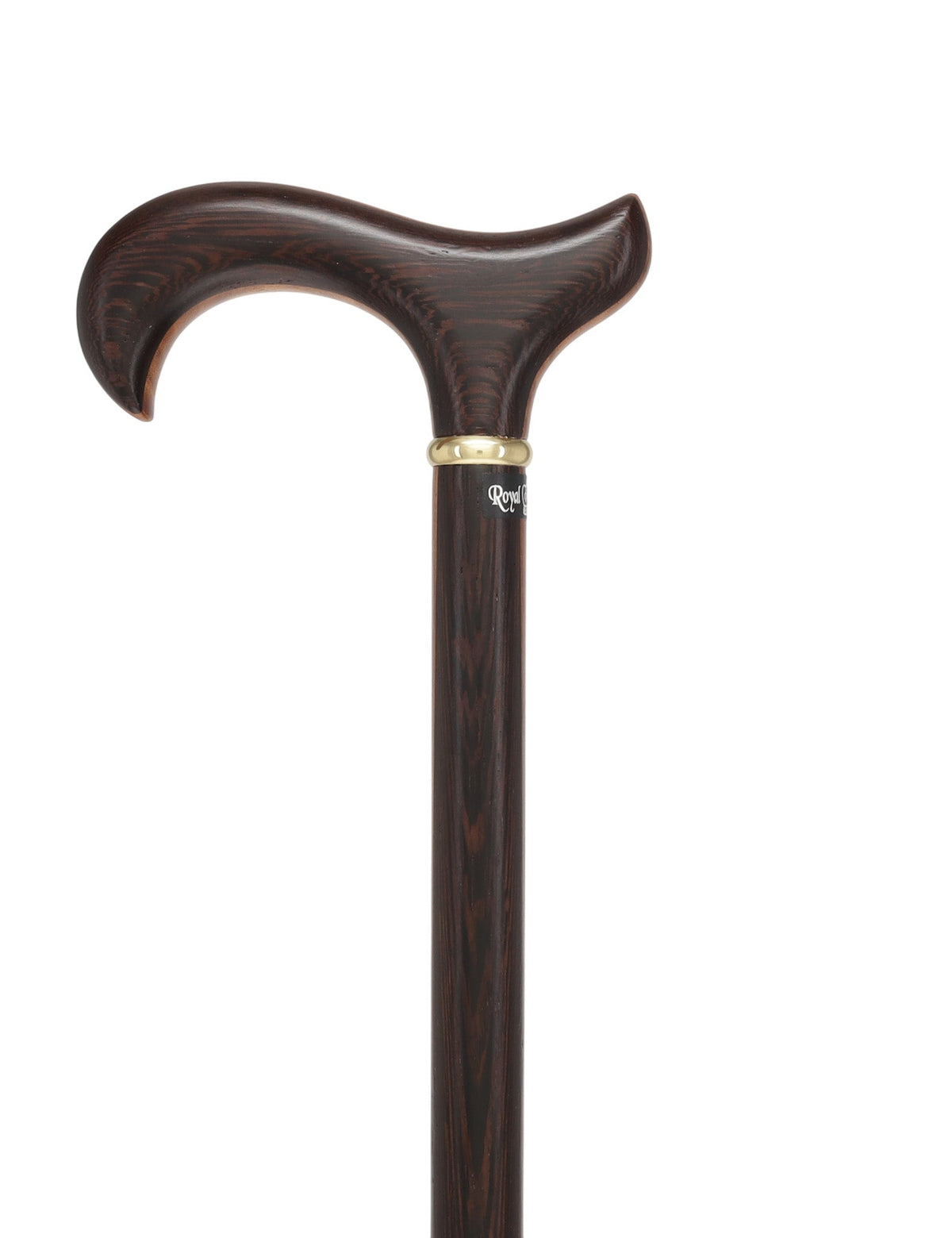 Exquisite Derby Cane: Afromosia Inlay, Textured Wenge Shaft Derby Classic Walking Canes - Tophatter Daily Deals
