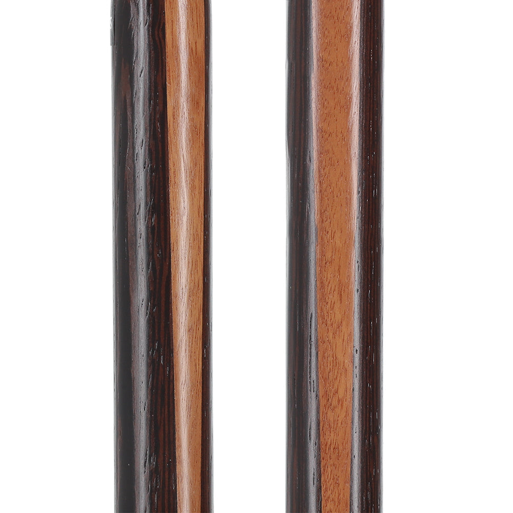 Exquisite Derby Cane: Afromosia Inlay, Textured Wenge Shaft Derby Classic Walking Canes - Tophatter Daily Deals