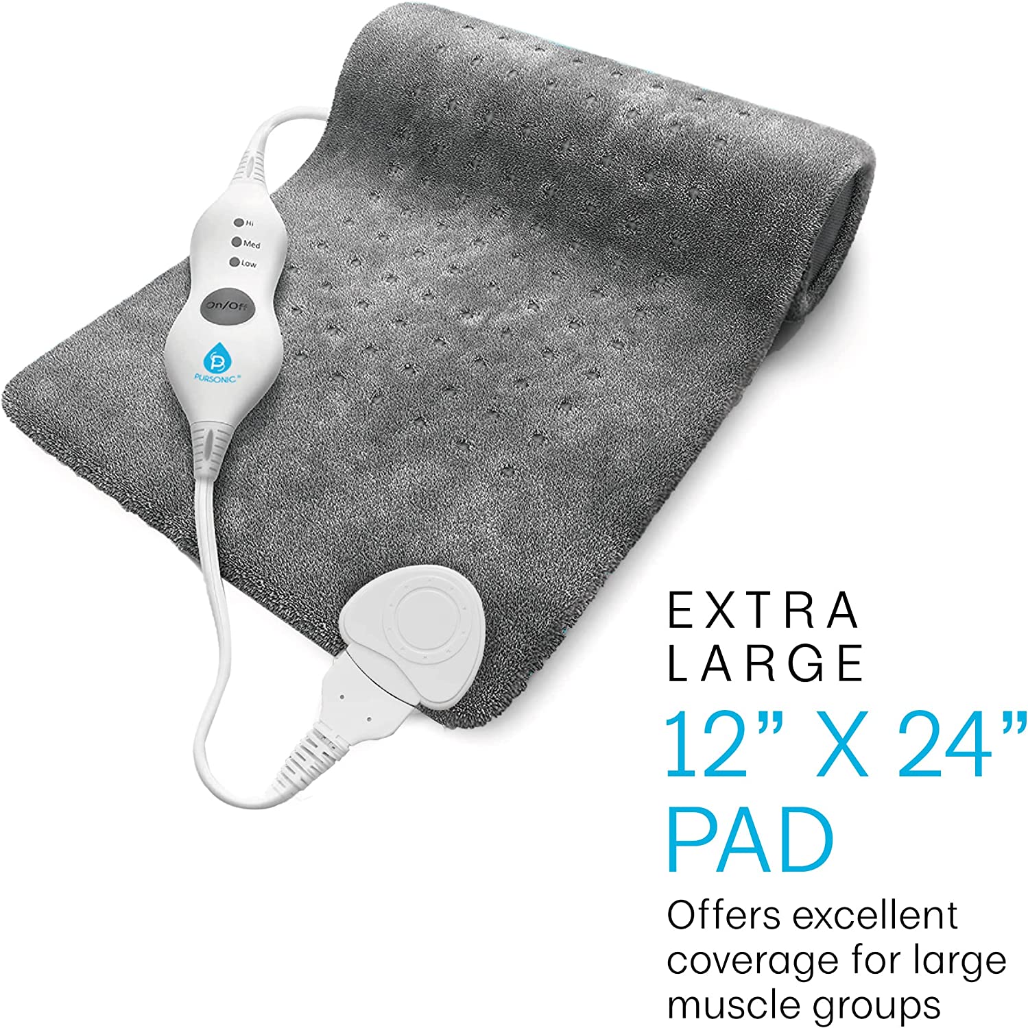 Pursonic Electric Heating Pad Massagers & Wraps - Tophatter Daily Deals