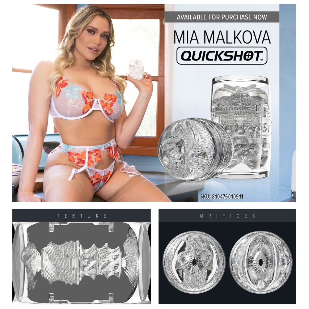 Fleshlight Quickshot Mia Malkova – Dual-Ended Lady and Butt Masturbator > Sex Toys For Men > Masturbators Cup - Tophatter Daily Deals