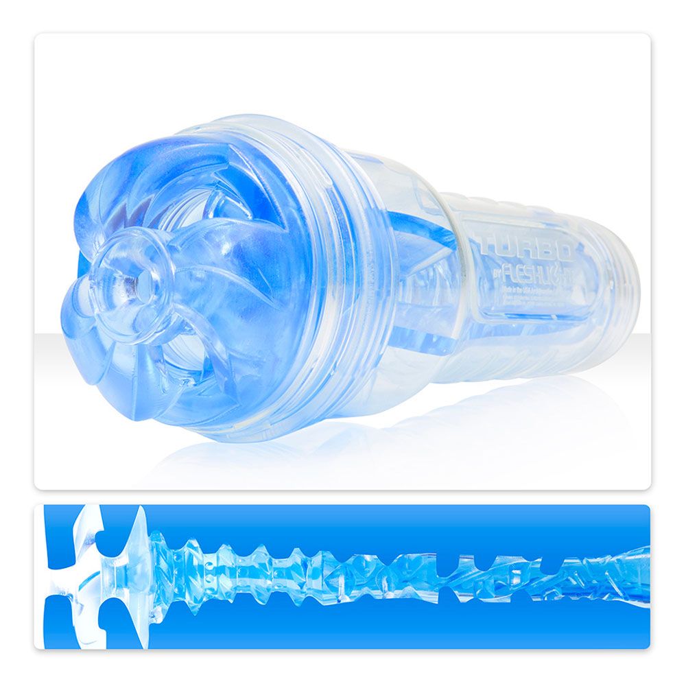 Fleshlight Turbo Thrust Blue Ice – Male Masturbator Sleeve > Sex Toys For Men > Masturbators > Manual - Tophatter Daily Deals