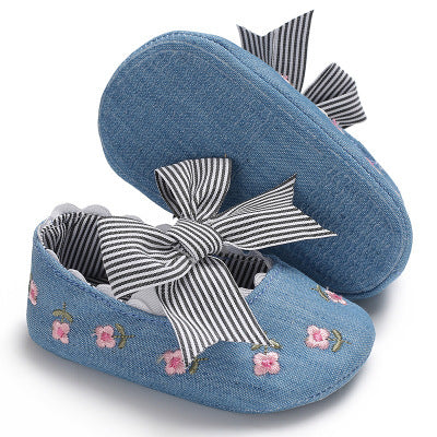 Baby princess shoes toddler shoes soft bottom Blue 0 - Tophatter Daily Deals