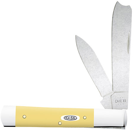 Case Razor Folding Knife - Smooth Yellow Synthetic - 81088 Traditional Knives - Tophatter Daily Deals