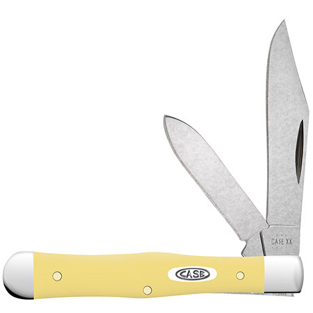 Case Small Swell Center Jack - Smooth Yellow Synthetic - 81097 Knives - Tophatter Daily Deals