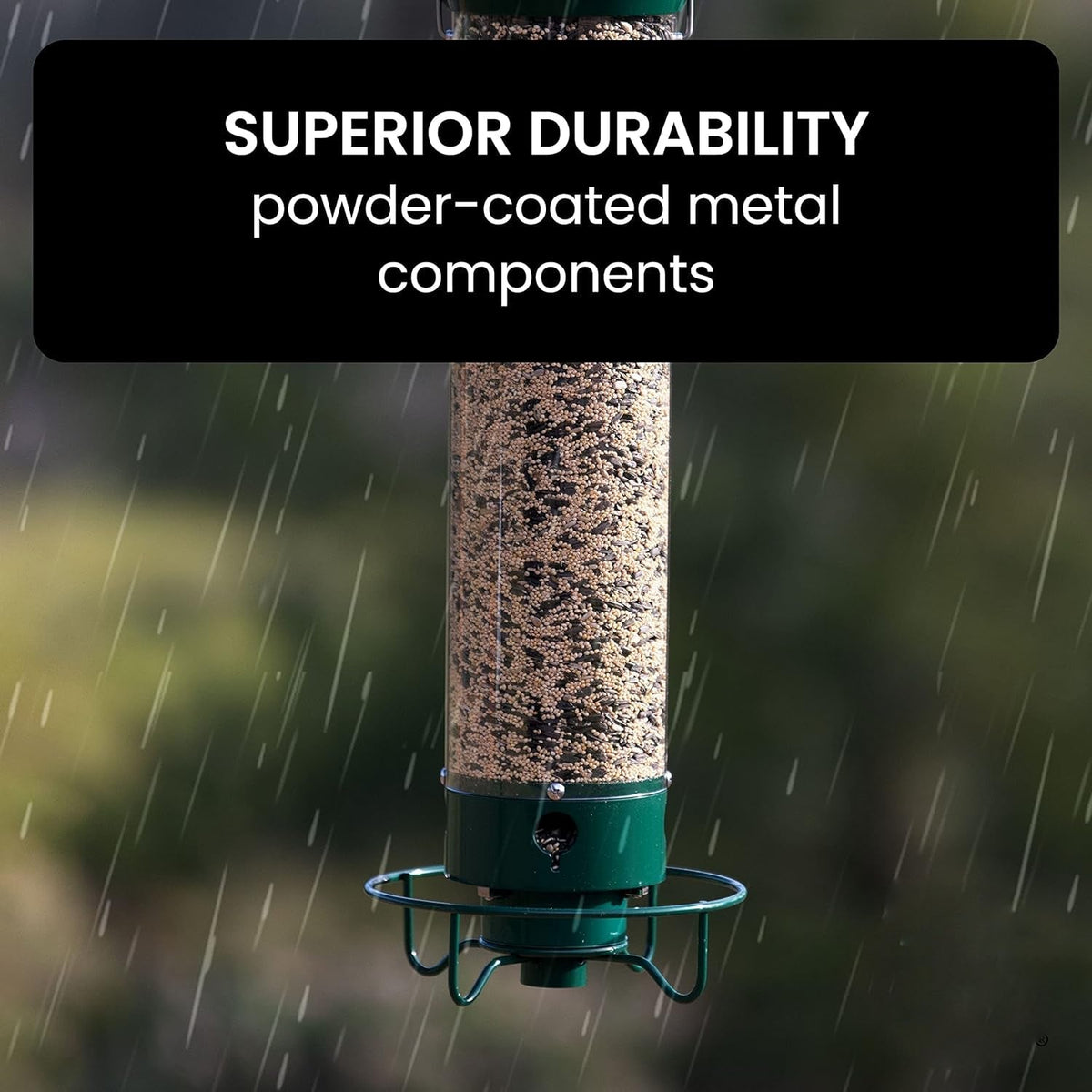 Squirrel Proof Bird Feeder Heavy Duty Spinning Perch - Tophatter Daily Deals