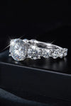 8 Carat Moissanite 925 Sterling Silver Ring Rings - Tophatter Daily Deals