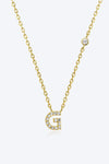 G To K Zircon 925 Sterling Silver Necklace G Gold One Size Necklaces - Tophatter Daily Deals