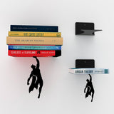 Superhero Bookend Figurines Metal Bookshelf Decor Desktop Ornament Office Desktop Accessories Bookshelf Home Decoration - Tophatter Daily Deals