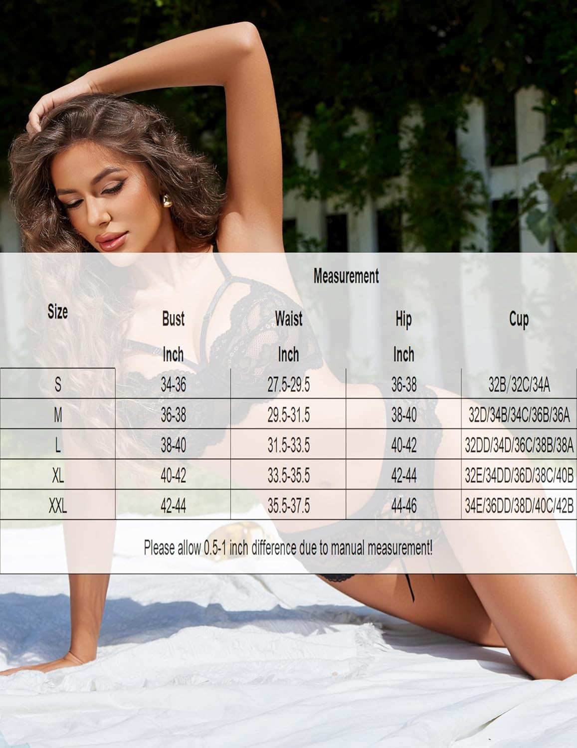 Lace Bra and Panty Sets 2 Piece Outfit Lingerie Sets-Bra Sets - Tophatter Daily Deals