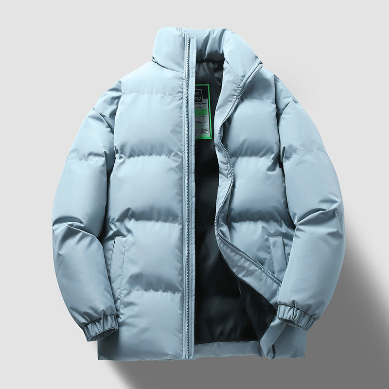Insulating Mens Puffer Jacket - Quilted Cotton For Winter 3D Changing Face Moving Picture Frame - Tophatter Daily Deals