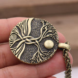 Ancient Moon World Tree Pendant European And American Fashion Jewelry 0 - Tophatter Daily Deals