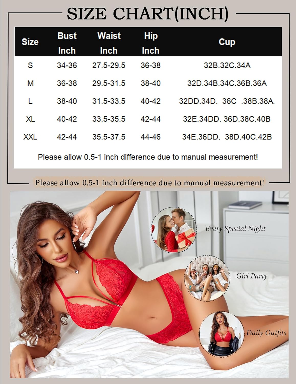 Lingerie Sets Bra and Panty Lingerie Sets-Bra Sets - Tophatter Daily Deals