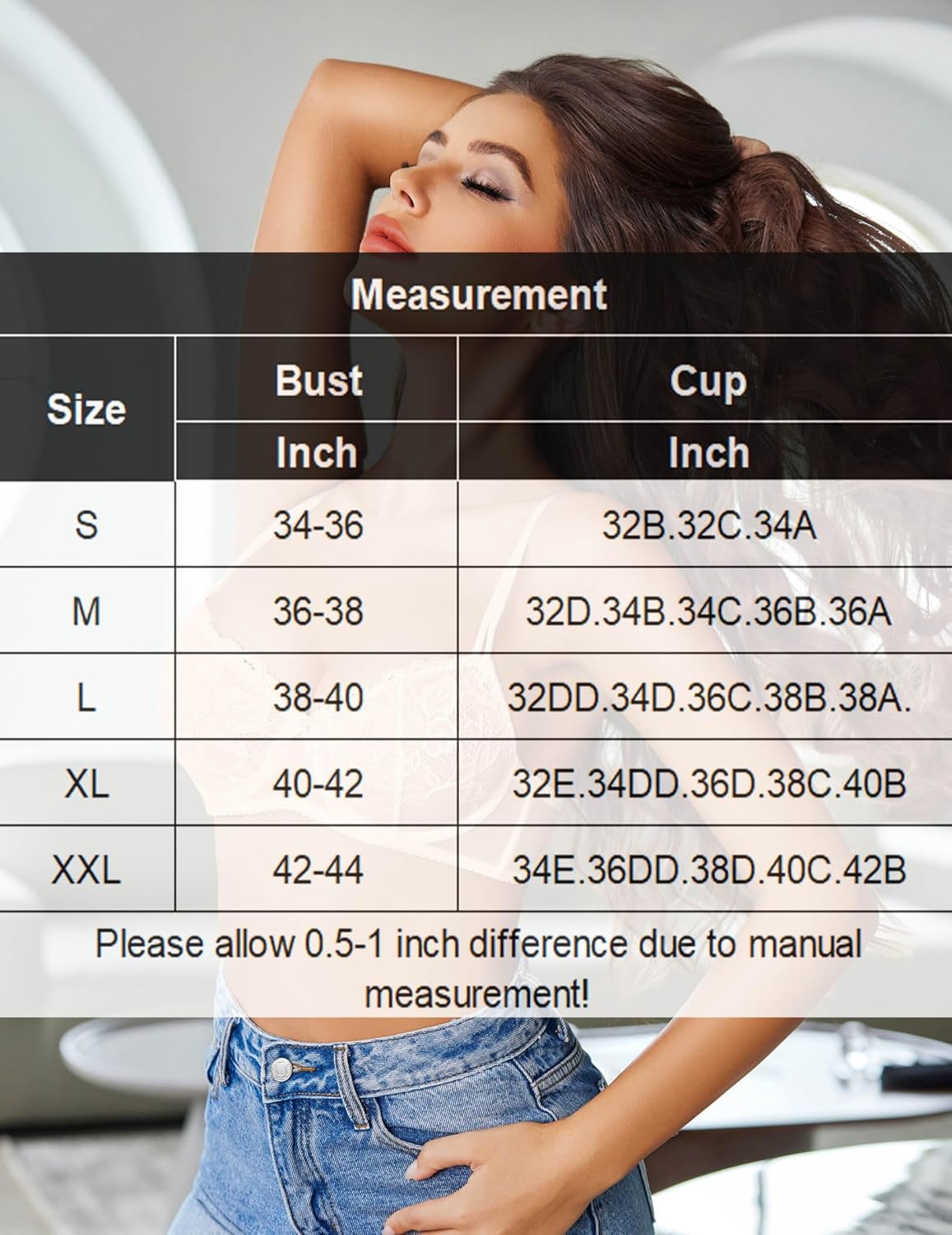 Lace Push Up Bra Sheer Balconette Lingerie Sets-Bras - Tophatter Daily Deals