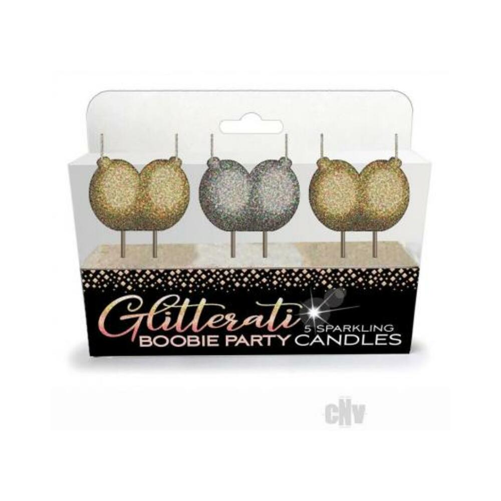Glitterati Boobie Candles 4pc Set - Tophatter Daily Deals