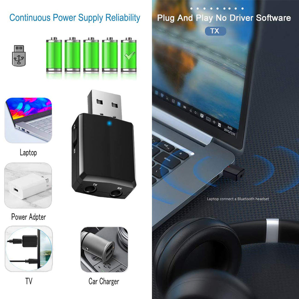 Bluetooth transmitter receiver 0 - Tophatter Daily Deals