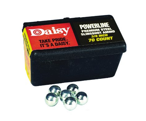 Daisy 3/8 Slingshot Ammunition, Premium, Steel, Zinc - Tophatter Daily Deals