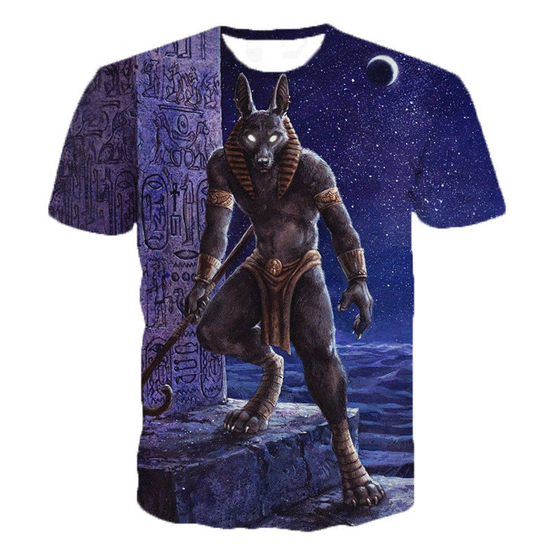 3D digital print short sleeve T-shirt 2color 0 - Tophatter Daily Deals