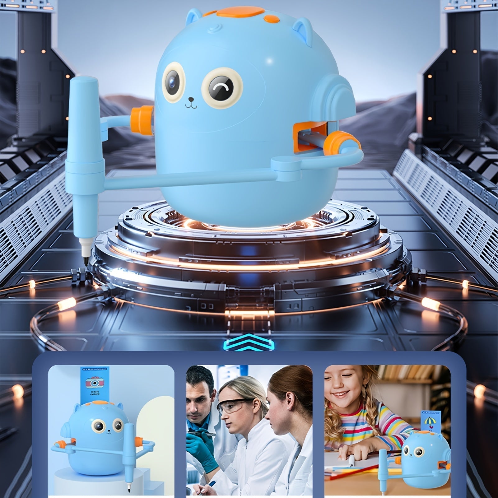 Interactive Drawing Robot for Kids with 100 Cards Art & Crafting Materials - Tophatter Daily Deals
