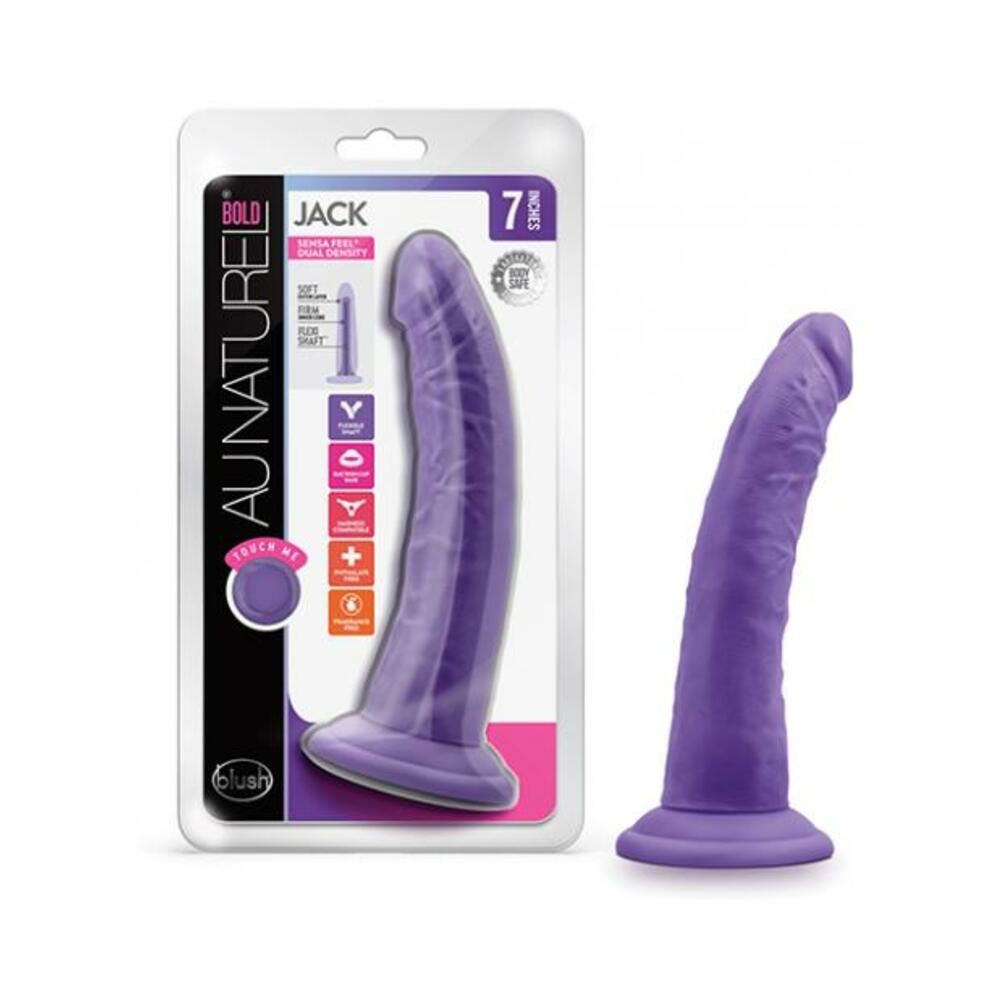 Au Naturel Bold Jack Dildo 7 In. Purple - Tophatter Daily Deals