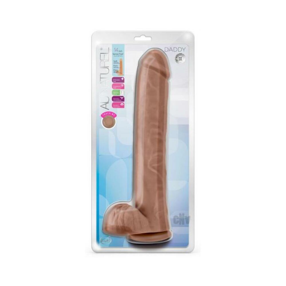 Au Naturel Daddy Dildo 14 In. Mocha - Tophatter Daily Deals