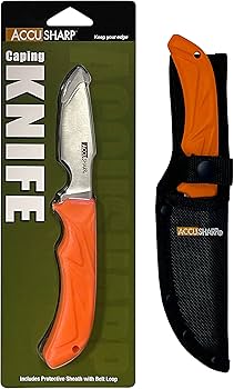ACCUSHARP GUT HOOK KNIFE  WITH SHEATH - Tophatter's Army Deals KNIVES - Tophatter Daily Deals