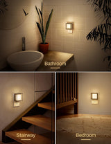 LED Night Light [2 Pack] with Dusk-to-Dawn Sensor, Dimmable, Adjustable Brightness Indoor Lighting - Tophatter Daily Deals