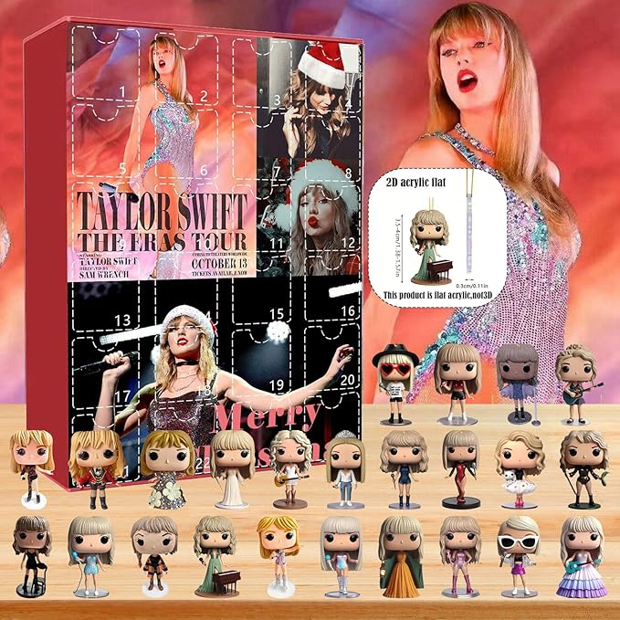 Taylor Swift-Inspired Bracelets Advent Calendar Gift 24 Days 2025 – Perfect Holiday Surprise! - Tophatter Daily Deals