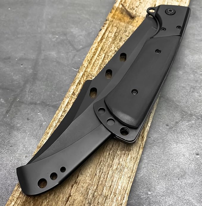 10.5" Large Folding Knife with Rosewood Handle-GS31 Pocket Knives - Tophatter Daily Deals