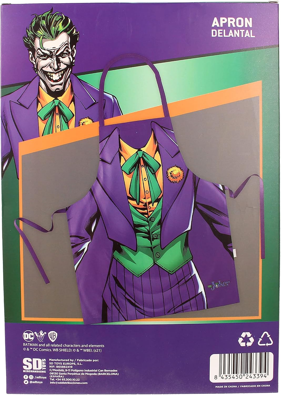 DC Comics – The Joker Apron Apron - Tophatter Daily Deals