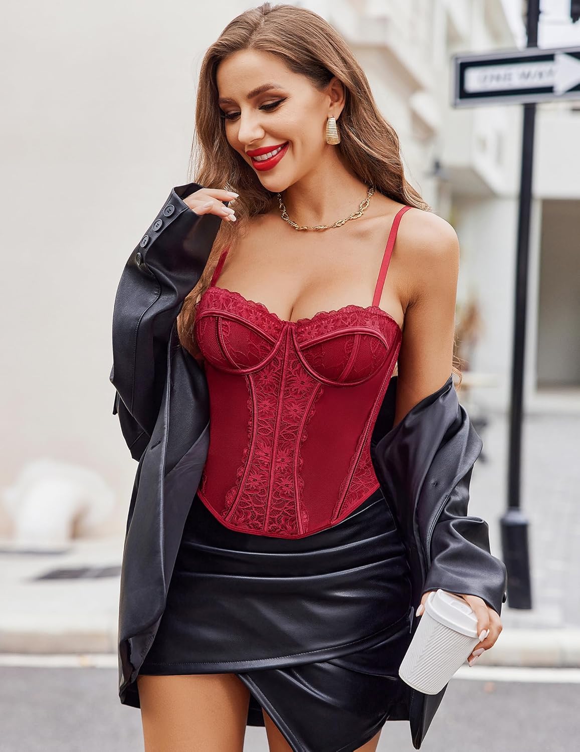 Corset Tops Lace Bustier Bralette Lingeries-Corsets - Tophatter Daily Deals
