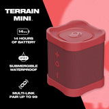 Skullcandy Terrain Mini - Waterproof Bluetooth Speaker, 14-Hour Battery, & True Wireless Stereo Bluetooth Speakers - Tophatter Daily Deals