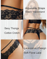Lace Bikini Panties V Shape Waistband Thongs Lingeries-panties - Tophatter Daily Deals
