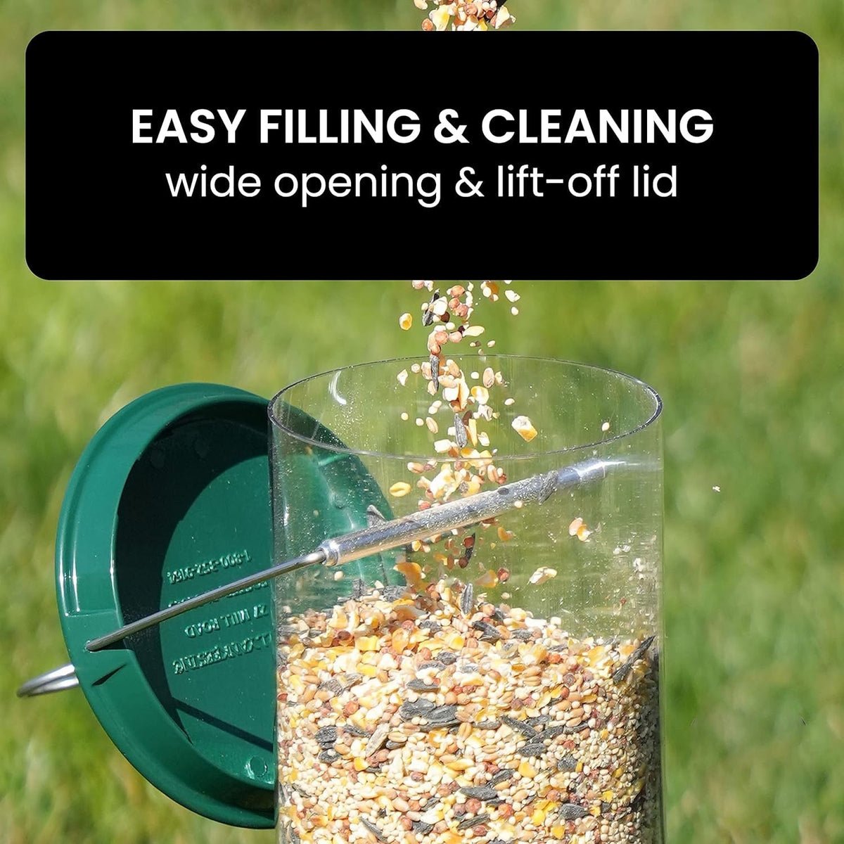 Squirrel Proof Bird Feeder Heavy Duty Spinning Perch - Tophatter Daily Deals