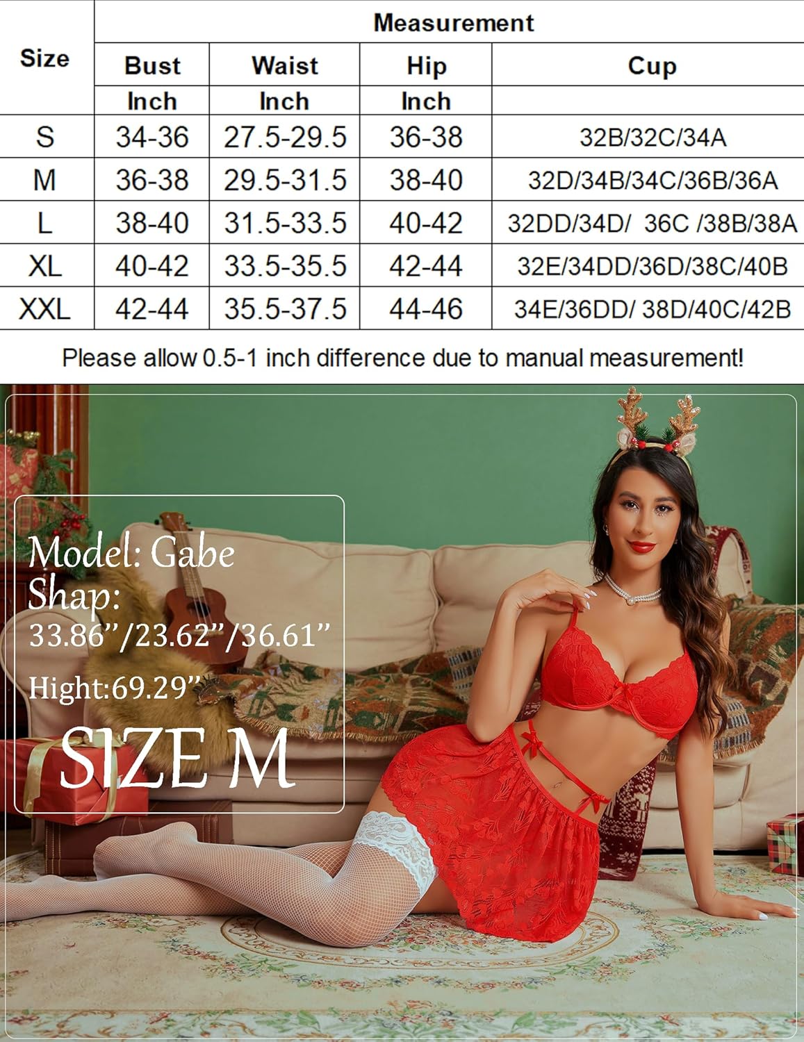 Underwire Garter Lingerie with Lace Skirt Lingerie Sets-Skirt Sets - Tophatter Daily Deals