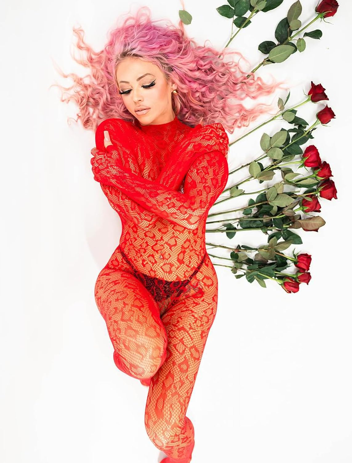 Fishnet Bodysuit Mesh Rave Lingerie Lingeries-Bodysuits - Tophatter Daily Deals